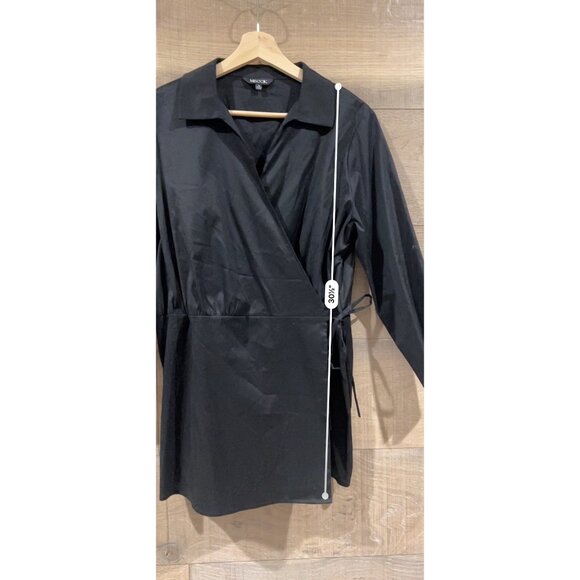 MISOOK Side Tie Poplin Shirt In Black size M NWOT - Picture 7 of 10